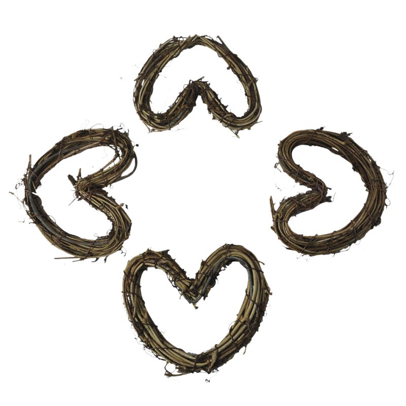 Ougual DIY Crafts Natural Grapevine Wreaths (12 Inch, 2 Pack) - Image 2